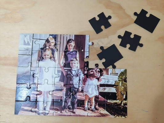 Rompecabezas Postal de iman y carton