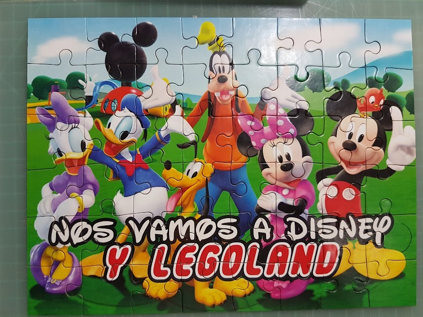 Rompecabezas Carta de iman y carton